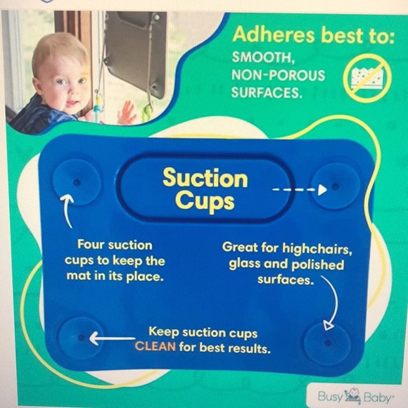 Busy Baby Silicone Placemat and accessories - Picture 15 of 16